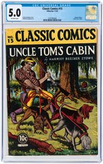 "CLASSIC COMICS" #15 NOVEMBER 1943 CGC 5.0 VG/FINE (UNCLE TOM'S CABIN).