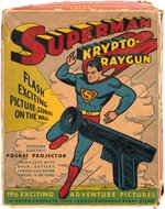 "SUPERMAN KRYPTO-RAYGUN" BOXED DAISY SET.