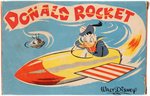DONALD DUCK RARE "DONALD ROCKET" BOXED FRICTION TOY.