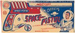 "TOM CORBETT SPACE CADET OFFICIAL SPACE PISTOL" MARX CLICKER GUN WITH REPRODUCTION BOX.