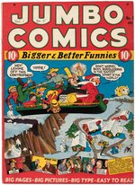 "JUMBO COMICS" #5 JANUARY 1939 VG+ (DOUBLE COVER).