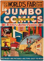 "JUMBO COMICS" #8 JUNE 1939 VG.