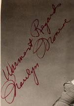 MARILYN MONROE SECRETARIAL-SIGNED PHOTO.