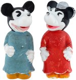 MICKEY & MINNIE MOUSE SCARCE BISQUE PAIR.