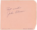 JACKIE ROBINSON AUTOGRAPH.