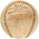 CONNIE MACK & JIMMIE FOX 1930 PHILADELPHIA ATHLETICS SIGNED BASEBALL.