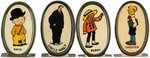 "FAMOUS CARTOON CHARACTERS" CRACKER JACK STANDEE SET.