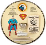 SUPERMAN "SUPERMEN OF AMERICA" LIMITED EDITION REPRODUCTION RING SET (SILVER WITH DIAMOND).