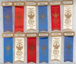 COLLECTION OF 21 IKE/NIXON 1953 INAUGURAL RIBBON BADGES.