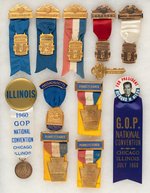 COLLECTION OF 12 NIXON 1960 REPUBLICAN NATIONAL CONVENTION BADGES.