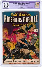 "BILL BARNES AMERICA'S AIR ACE" COMPLETE RUN OF 12 COMICS #7 CGC RESTORED 3.0 SLIGHT (C-1).