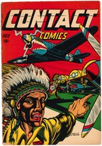 "CONTACT COMICS" #1 JULY 1944 CGC 5.5 FINE- AND RUN OF ISSUES #2-9.