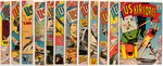 "U.S. AIR FORCE COMICS" COMPLETE RUN OF 37 ISSUES.