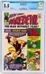 "DAREDEVIL" #1 APRIL 1964 CGC 5.5 FINE- (FIRST DAREDEVIL).