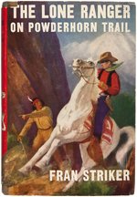 "THE LONE RANGER ON POWDERHORN TRAIL" ADVERTISING SIGN & BOOK.