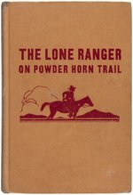 "THE LONE RANGER ON POWDERHORN TRAIL" ADVERTISING SIGN & BOOK.