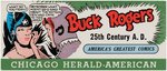 "BUCK ROGERS" NEWSPAPER PROMOTIONAL INK BLOTTER.