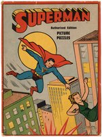 "SUPERMAN PICTURE PUZZLES" SCARCE BOXED SET.