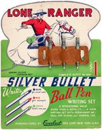 "LONE RANGER SILVER BULLET BALL PEN WRITING SET" STORE DISPLAY.