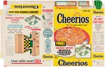 "CHEERIOS" FILE COPY CEREAL BOX FLAT WITH "CHEERIOS AIRPORT - MISSILE CONTROL CENTER" CUT-OUT.