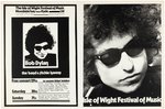 BOB DYLAN 1969 ISLE OF WIGHT MUSIC FESTIVAL CONCERT POSTER.