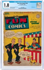 "MORE FUN COMICS" #102 AND #104 CGC PAIR.