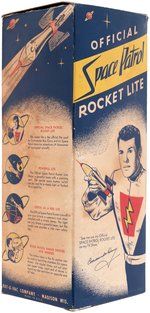 "OFFICIAL SPACE PATROL ROCKET LITE" BOXED FLASHLIGHT.