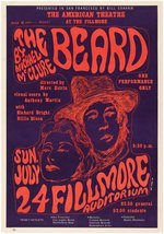 BILL GRAHAM BG-19 "THE BEARD" THEATRICAL PLAY POSTER.