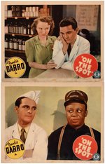 FRANKIE DARRO "ON THE SPOT" LOBBY CARD LOT.