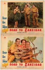 BOB HOPE, BING CROSBY & DOROTHY LAMOUR "ROAD TO ZANZIBAR" LOBBY CARD LOT.