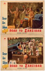 BOB HOPE, BING CROSBY & DOROTHY LAMOUR "ROAD TO ZANZIBAR" LOBBY CARD LOT.