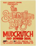 MUDCRUTCH 1971 CONCERT HANDBILL WITH TOM PETTY.