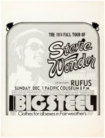 STEVIE WONDER 1974 CONCERT POSTER.