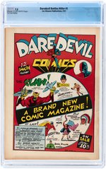 "DAREDEVIL BATTLES HITLER" #1 JULY 1941 CGC 7.5 VF-.