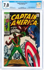 "CAPTAIN AMERICA" #117 SEPTEMBER 1969 CGC 7.0 FINE/VF (FIRST FALCON).