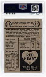 1954 RED HEART MICKEY MANTLE PSA VG-EX 4.