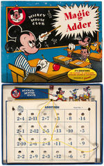 "MICKEY MOUSE CLUB" BOXED MATH SET TRIO & "MICKEY MOUSE CLUB CARD GAME SET."
