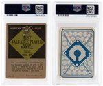 MICKEY MANTLE PSA GRADED LOT OF FOUR CARDS.