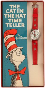 DR. SEUSS"THE CAT IN THE HAT TIME TELLER" BOXED WATCH.