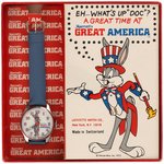 BUGS BUNNY "MARRIOTT'S GREAT AMERICA" BOXED WATCH.