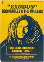 BOB MARLEY & THE WAILERS "EXODUS" CONCERT FILM POSTER.