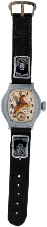 "TOM MIX" INGERSOLL LEATHER BAND VARIETY WRIST WATCH.