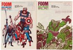 "FOOM" MAGAZINE ISSUES #1 TO #4 SPRING TO WINTER 1973.