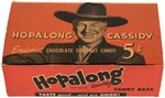 "HOPALONG CASSIDY CHOCOLATE COCONUT CANDY" DISPLAY BOX.