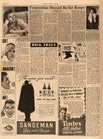 "DICK TRACY - CHICAGO SUNDAY TRIBUNE - GRAPHIC SECTION" 1944 NEWSPAPER.