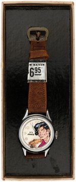 "LI'L ABNER ANIMATED WRIST WATCH" BOXED WATCH.