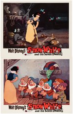 "SNOW WHITE AND THE SEVEN DWARFS" 1967 RE-RELEASE LOBBY CARD SET WITH ENVELOPE.