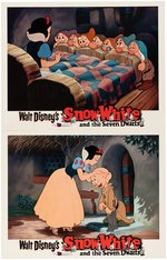 "SNOW WHITE AND THE SEVEN DWARFS" 1967 RE-RELEASE LOBBY CARD SET WITH ENVELOPE.