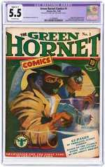 "THE GREEN HORNET"#1 DECEMBER 1940 CGC RESTORED 5.5 SLIGHT (C-1) FINE-.