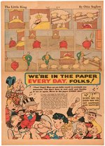 "BRINGING UP FATHER" & KING FEATURES SYNDICATE COMIC CHARACTERS 1936/1941 TEAR SHEET PAIR.